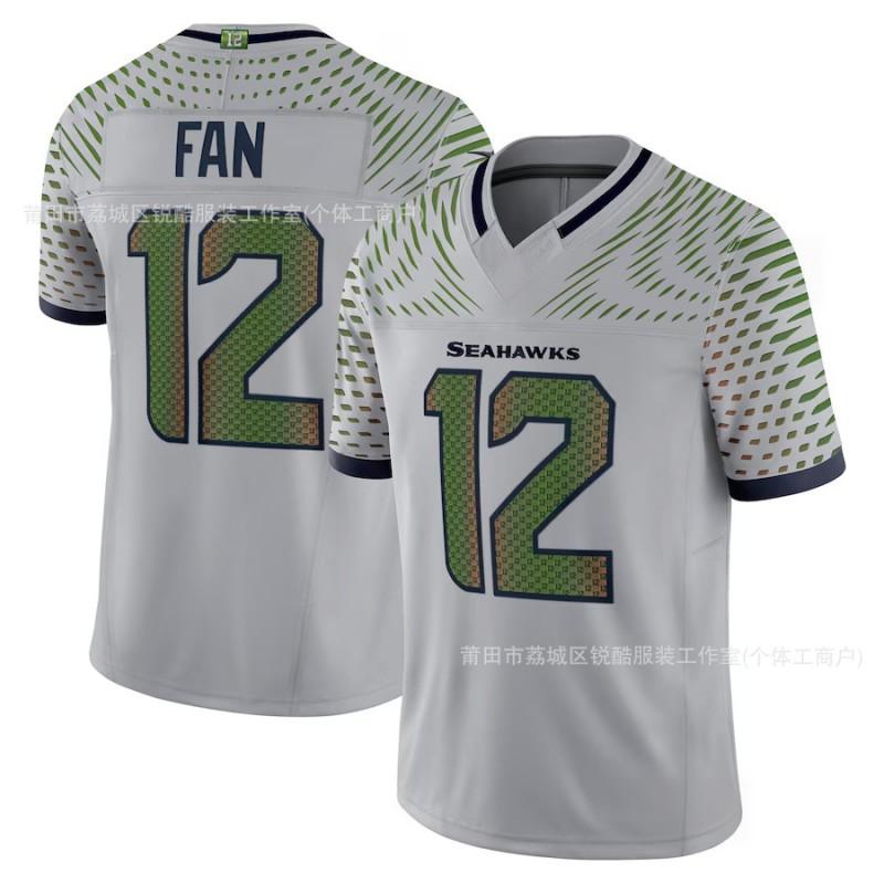 ג'רזי כדורגל NFL סיאטל סיהוקס יוניסקס למבוגרים ביגוד ספורט ביגוד למעריצי הקבוצה סתיו חורף