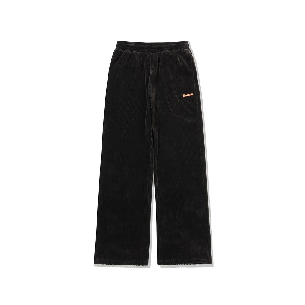 KODAK Cine Kodak Velvet Corduroy Straight Pants Black
