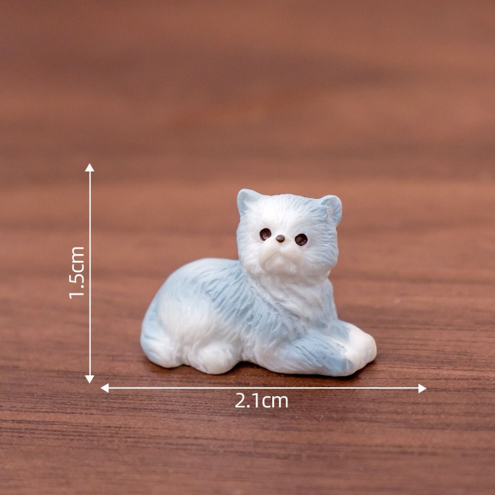 New Cute Cartoon Puppy Statue Resin Car Ornament Miniature Dog Figurines Home Decorations DIY Crafts Mini Animals Figurine