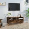 Vidaxl TV Cabinet, Smoked Oak, 100X34.5X44.5 Cm