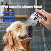 Dog Shower Head Attachment High Pressure Handheld Sprayer Head with Massage Brush Pet Shower Supplies for Dog Bathing