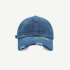 Classic Denim Baseball Hat With Embroidered Lettering And Sun Protection For Men Women