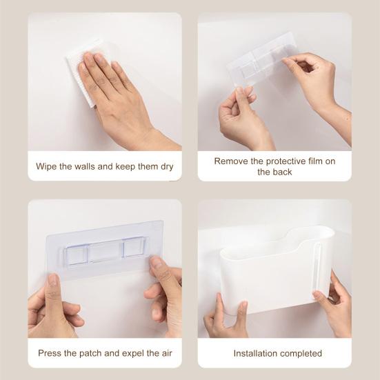 Garbage Bag Storage Box Wall Hanging Nail-Free Installation Large Capacity Dust-Proof Closed Box Side Access Design Kitchen Bathroom Storage Organizer