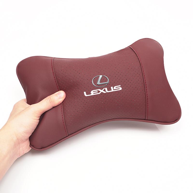 Lexus Car Seat Headrest Auto Logo Neck Pillow Accessories For Lexus F SPORT ES RX NX LS UX LM LX GX LC RZ IS CT GS RC HS SC LBX JX1