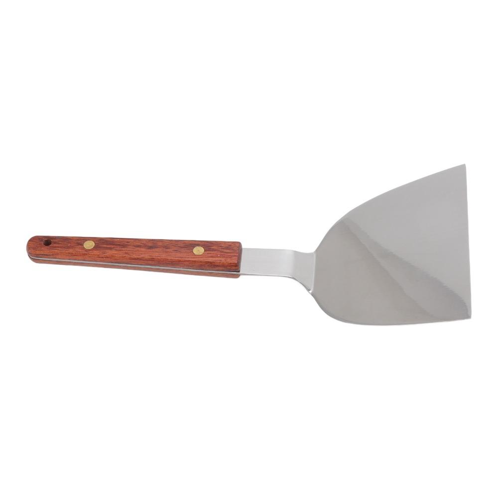 Spatule à crêpes à large lame en acier inoxydable Spatule Teppanyaki Flipper Spatule de barbecue Cuisine