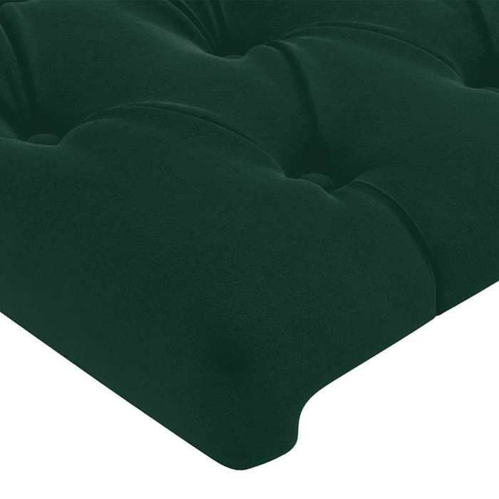 Exclusive House - Dark Green Headboard 180x7x118/128 Cm Velvet