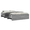 Bed Frame Gray Sonoma 120 X 190 Cm Particleboard