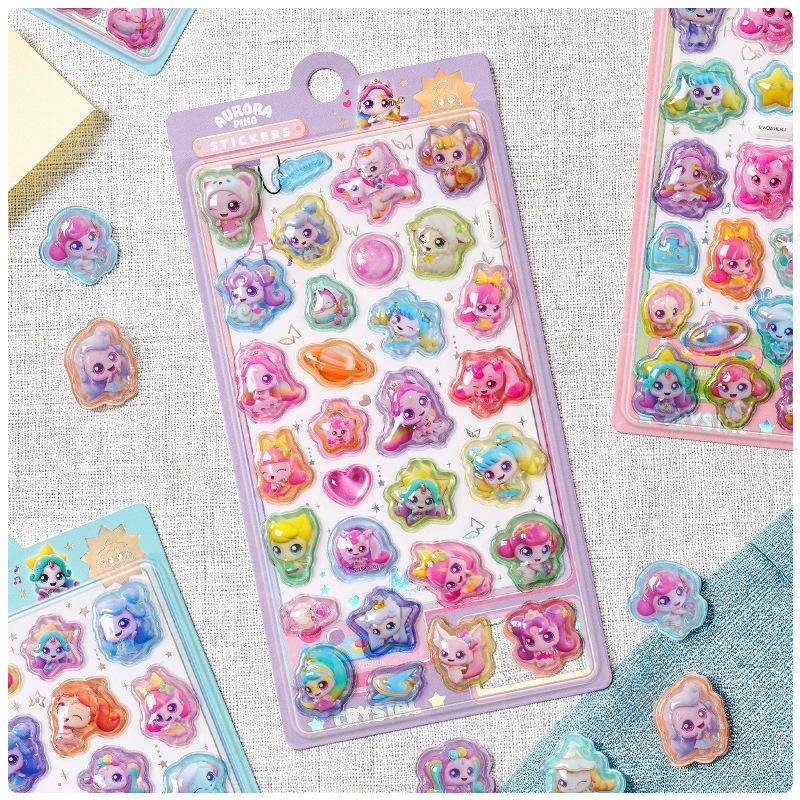 Genuine Products Catch! Teenieping 3D Solid Raised Relief Crystal Stickers For Embellishing Scrapbooks Phone Case Reward Decals