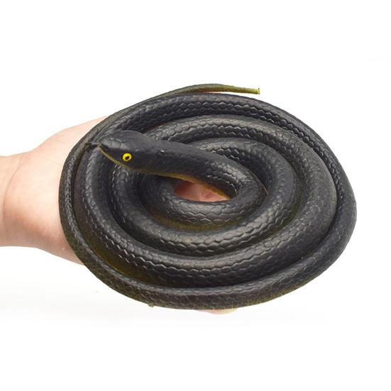 80cm Aspect Réaliste Yeux 3D Serpent Factice Drôle Trompeur Parodie Serpent Artificiel Jouet Cadeau d'Halloween