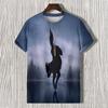 Summer Demon Antlers 3D Print T-Shirts Streetwear Men FashionCasual Oversized O-Neck Short Sleeved T Shirt Tees Tops Clothing