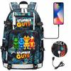 3-teiliges Schulrucksack-Set für Schüler Große Kapazität Oxford-Stoff Schultasche mit Schultergurt und Federmäppchen
