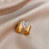 Stainless Steel Exaggerated Personality Irregular Heart Shape Open Rings For Women Charm Temperament Versatile Party Jewelry