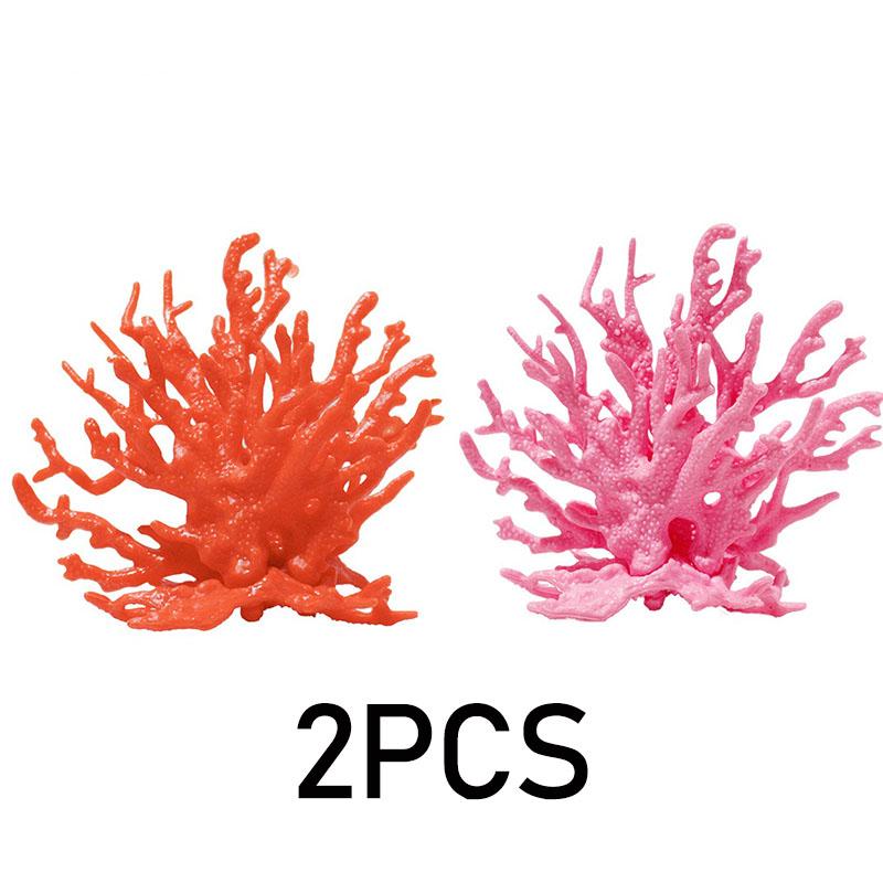 Künstliche Korallen Aquarium Dekoration für Aquarium Korallen Wasserpflanze Harz Fischtank Aquascape Simulation ZSP06