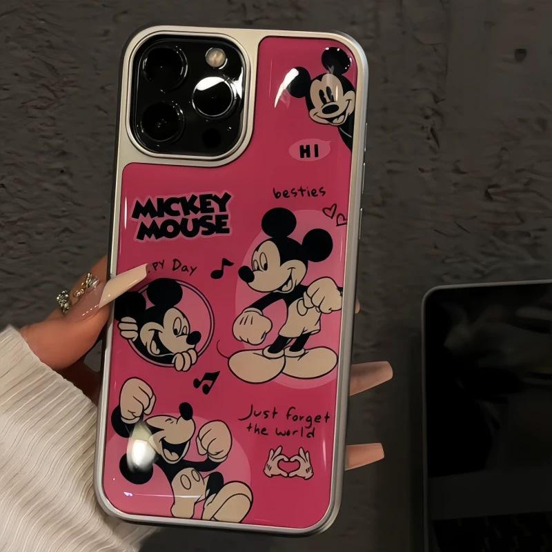 Illustration Mickey Applies To Apple iPhone16/17promax Mobile Phone Case 14/13 Epoxy Water Condensation 12 Cute 15