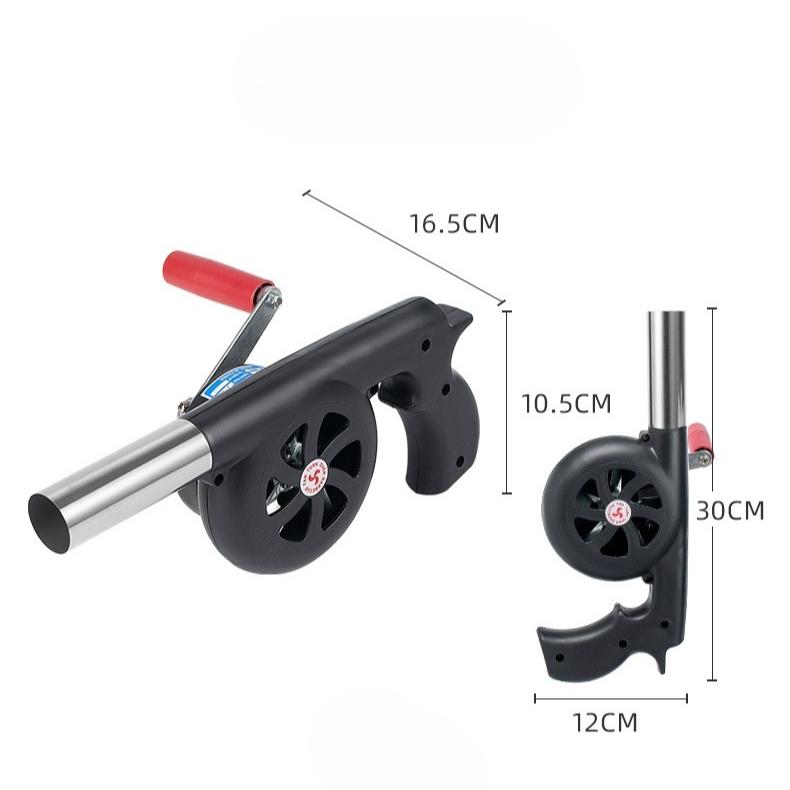 1pcs Outdoor Manual Blower, Household Camping Barbecue Ignition Tool, Small High Wind Picnic Hair Dryer