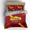 Red Roma Logo Bedding Set Bedding Duvet Cover Set Duvet Cover Pillowcases (1 * Duvet Cover 2 * Pillowcases, Without Duvet Insert)