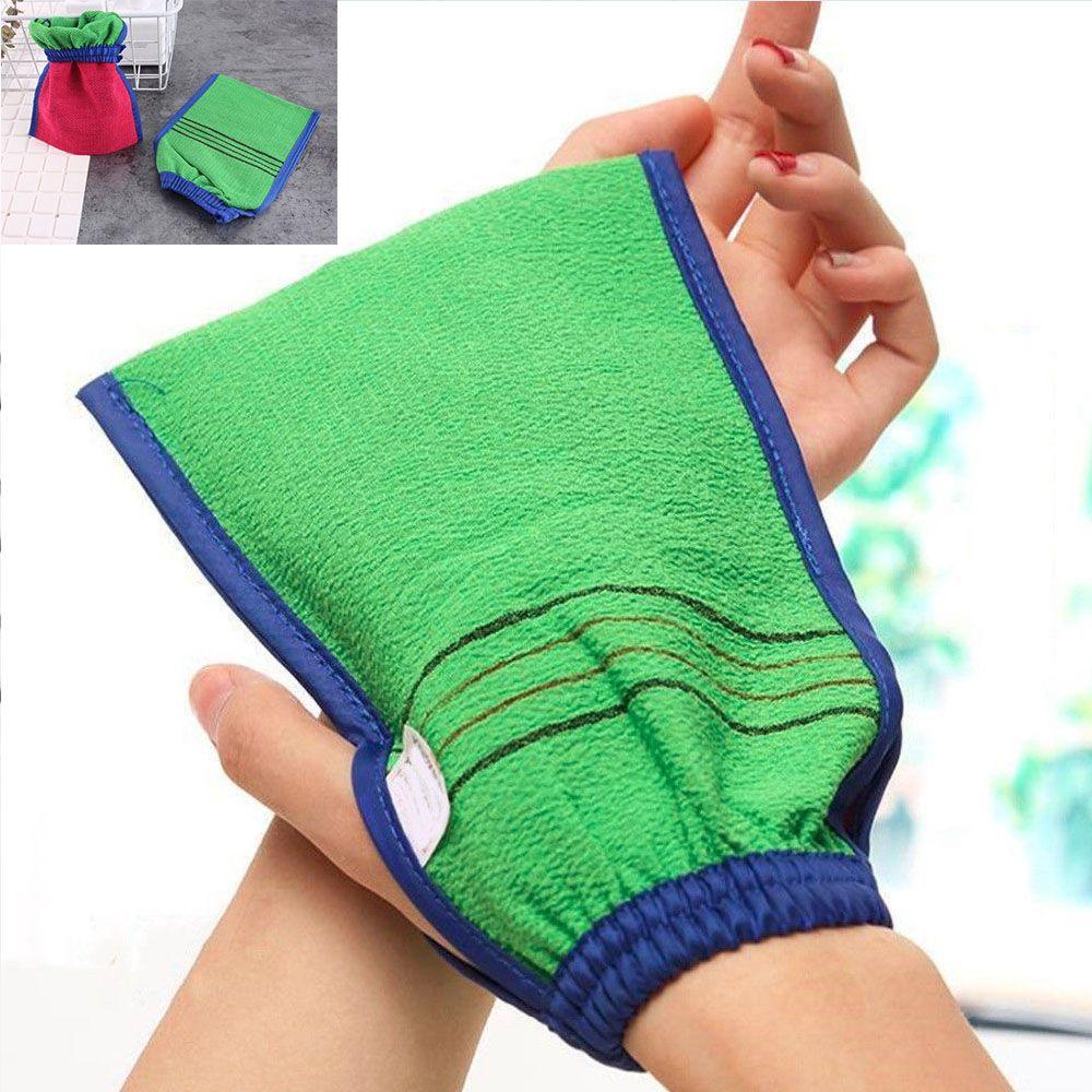 Random Color Body Cleaning Rub Face Dead Skin Removal Scrub Mitt Shower Spa Exfoliator Bath Glove
