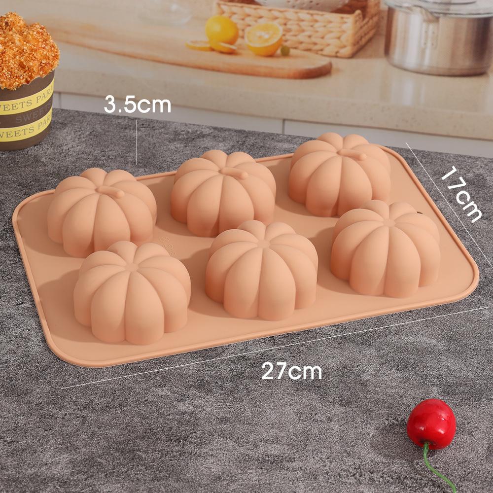 Harvest Halloween Pumpkin Mousse Cake Silicone Mold DIY Pinecone Chocolate Candy Pudding Baking Tool Tree Leaf Candle Soap Mould
