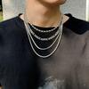 Creative Men's Necklace Fashion Casual and Elegant Multi-layer Tassel Metal Accessories Necklace Sweater Chain