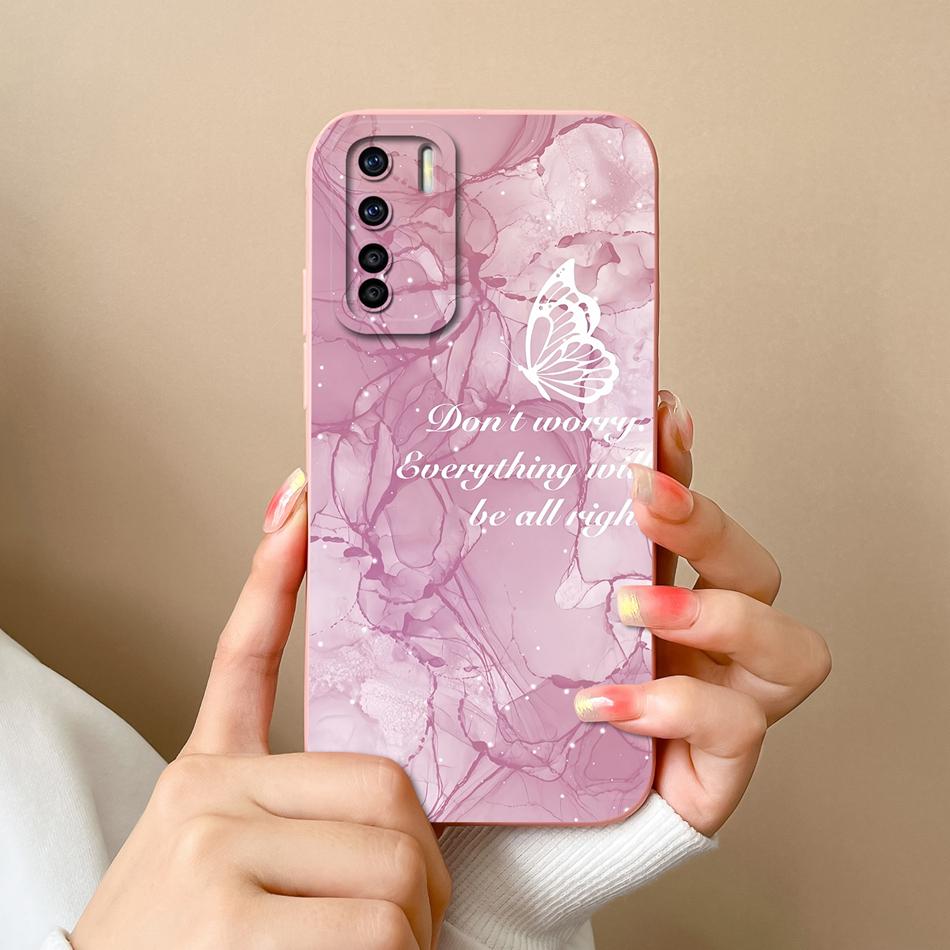 For Oppo F15 F17 Pro Phone Case Coconut Tree Soft Smooth Liquid Silicone Bumper For Oppo F 15 F 17 Camera Protection Back Cover