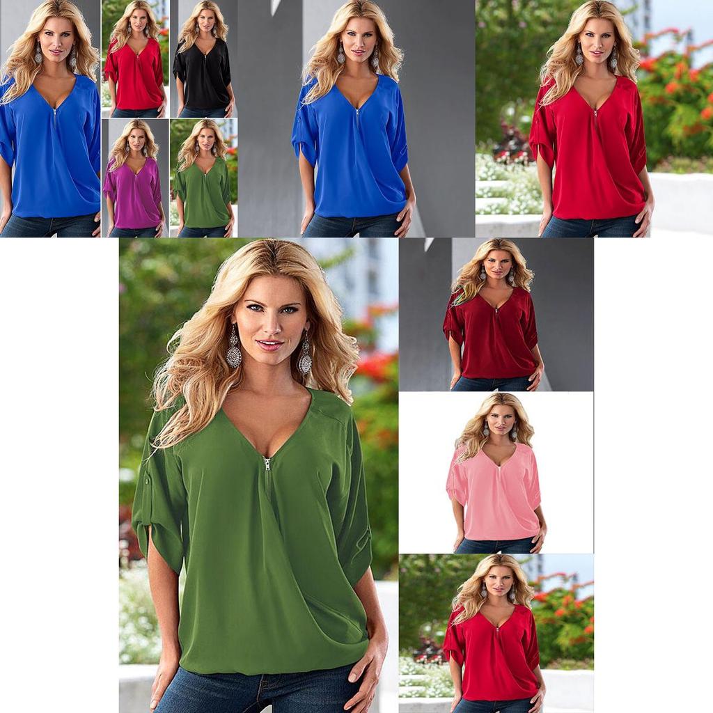 Stijlvolle Plus Size Dames Zomer Chiffon Tanktop T-shirt Perfect Voor Informele Uitjes