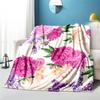 Fiore di rosa Morbido Peluche Divano Letto Gettare Cartoon Picnic Coperte Sottili Moderna Coperta di Flanella Copertura Gedruckt Bettdecke Geschenk