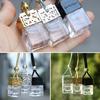 Hanging Empty Car Perfume Bottle Empty Glass Bottles Essential Oils Diffuser Fragrance Air Freshener Auto Ornament Home Decor