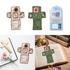 Cloth Pocket Prayer Shrine with Cross Portable Remembrance Ornament Miniature Travel Spiritual Gift for Family