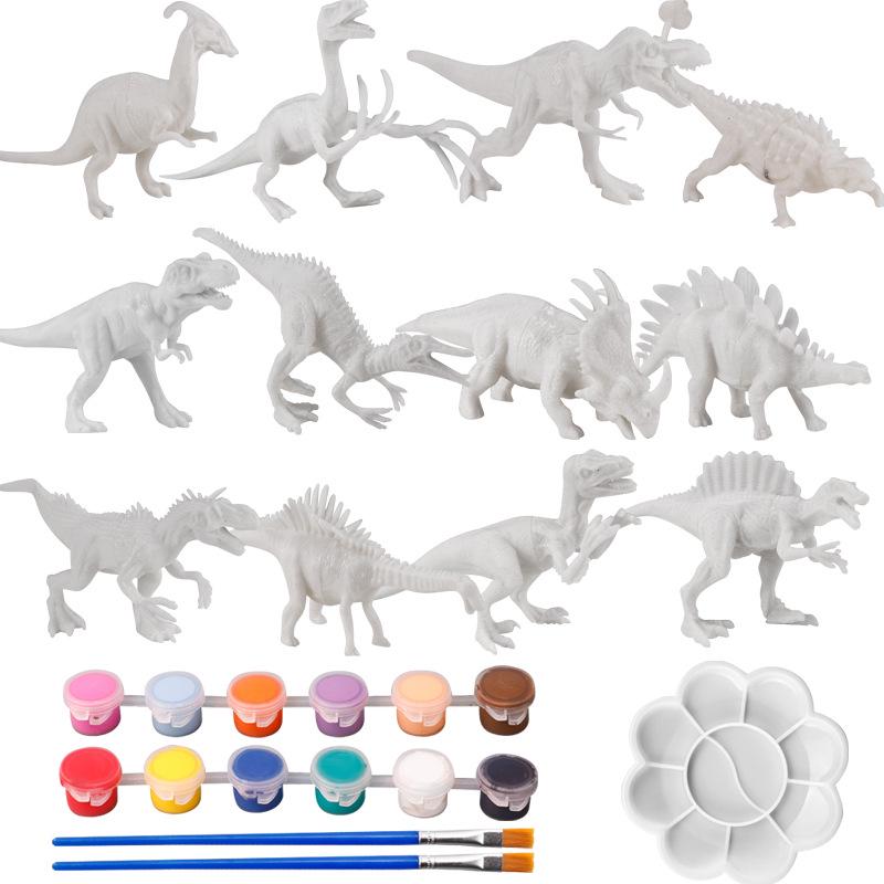 DIY Dinosaur Model Painting Kit for Kids - Creative Graffiti Toy for Boys and Girls