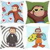 Anime C-Curious G-George Cushion Cover Comfortable Reversible Pillow Cover Ideal for Car Sofa Bedroom & Beyond
