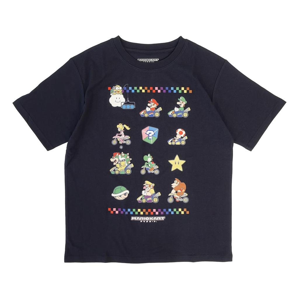 Mario Mario 3D Racing Character Goods [Fineplus] T-shirt, Short-sleeved, Kart, All-Stars, Luigi, Yoshi, Bowser, Merchandise,