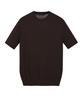 Jilseutyueoteunyuyogmaen Silk Blend Crew Neck Knit - Dark Brown (Jnsw6B302W3)