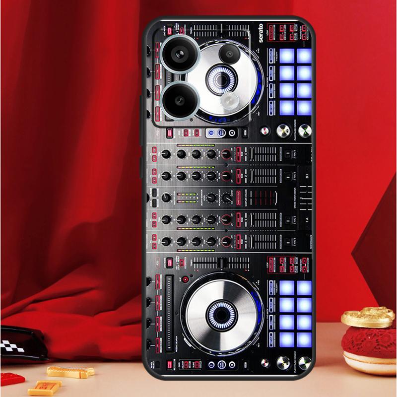 Elektronische Muziek DJ Controller Mixer Case Voor Xiaomi Redmi Note 14 12 11 10 13 15 Pro Plus Redmi 15 13 10C 12C 13C 14C 15C Funda