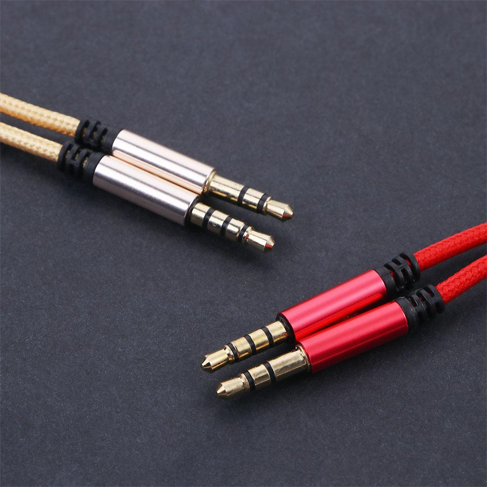 Headphone Cord Gold-plated Plug 3.5mm to Jack 3.5mm Audio Wire Audio Cable Aux Cable Car Aux Cord