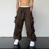 New Summer Work Pants for Men's Japanese Retro Charge Pants Loose Multi-pocket Parachute Casual Trousers
