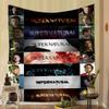 1PC TV Play Series Supernatural Movie Tapestry Printed Large Wall Tapestry Art Science Fiction Room Home Decor Decor Blanket