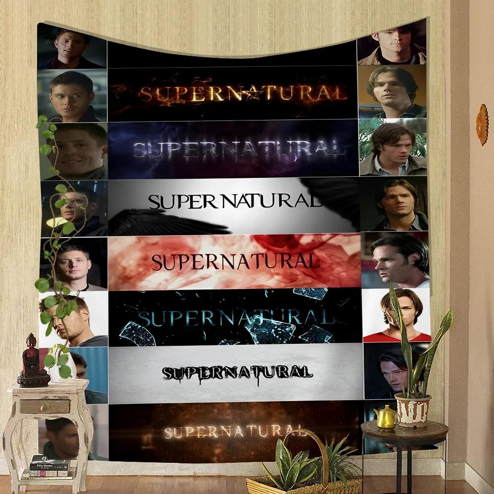 1PC TV Play Series Supernatural Movie Tapestry Printed Large Wall Tapestry Art Science Fiction Room Home Decor Decor Blanket