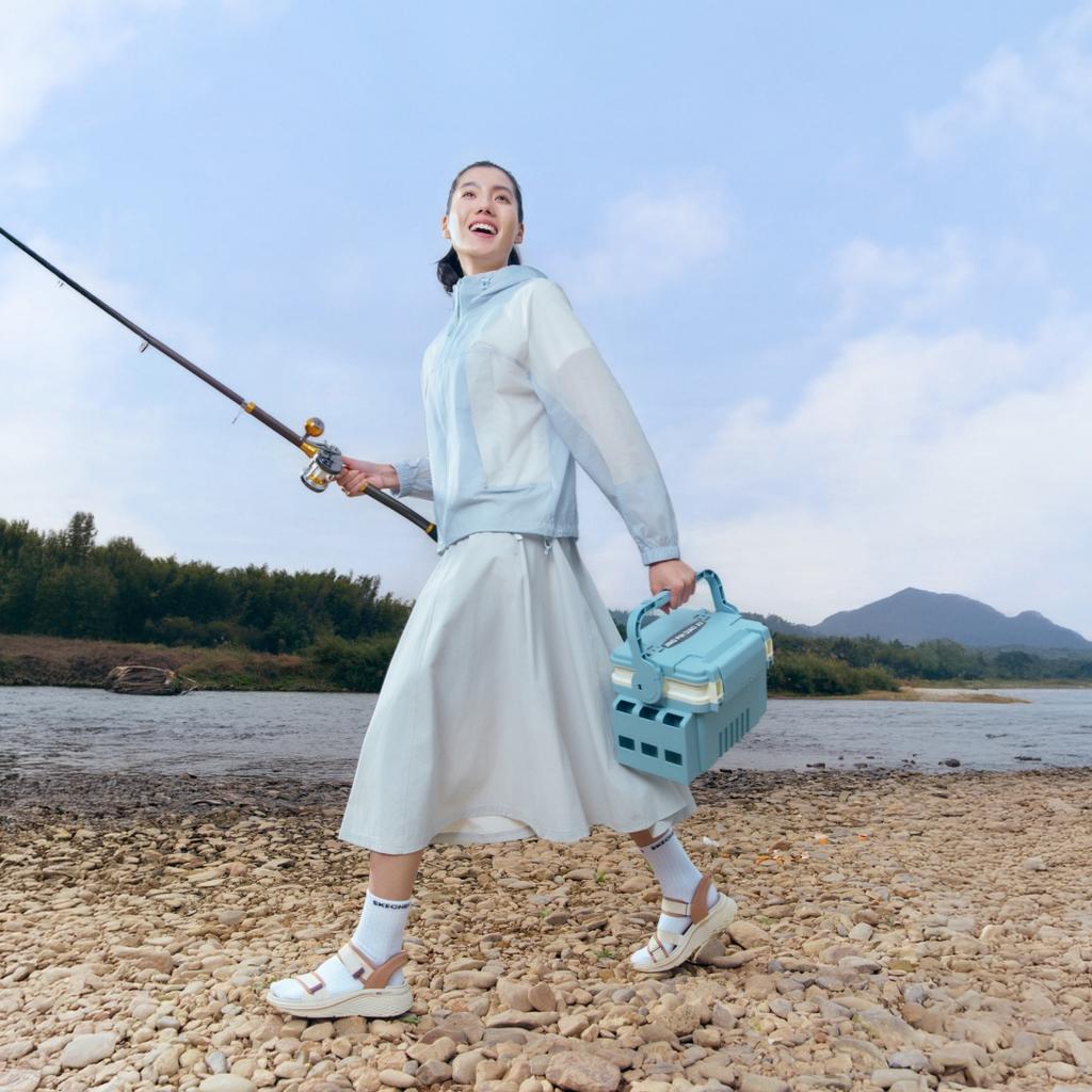 Skechers Outdoor Series Moisture-Wicking Quick-Dry Woven Casual Long Skirt Women Skirts P226W125-02BX