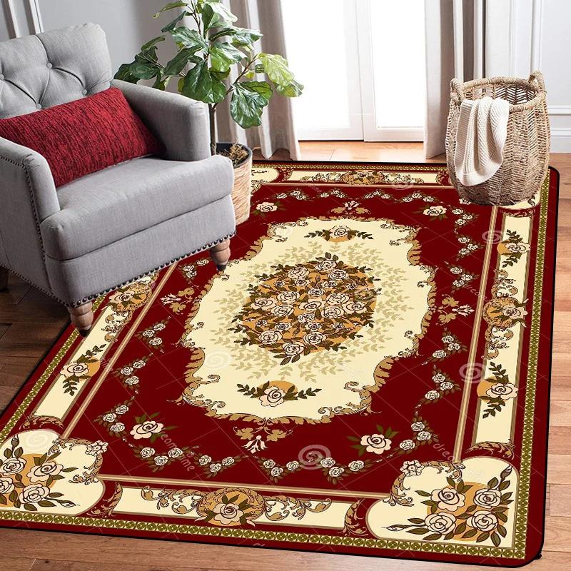 Große Größe großer Teppich traditioneller orientalischer Vintage-Bereichsteppich nordische Fußmatten europäischer Eingangsbereich alter bedruckter Teppich modern