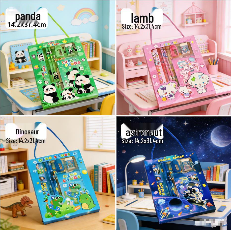 Children's Cartoon Stationery Gift Set: Creative Surprise Supplies for Student Rewards