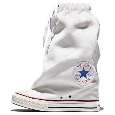 Converse Vaquera X Converse Womens Chuck Taylor All Star XHi Slouch Wedge White