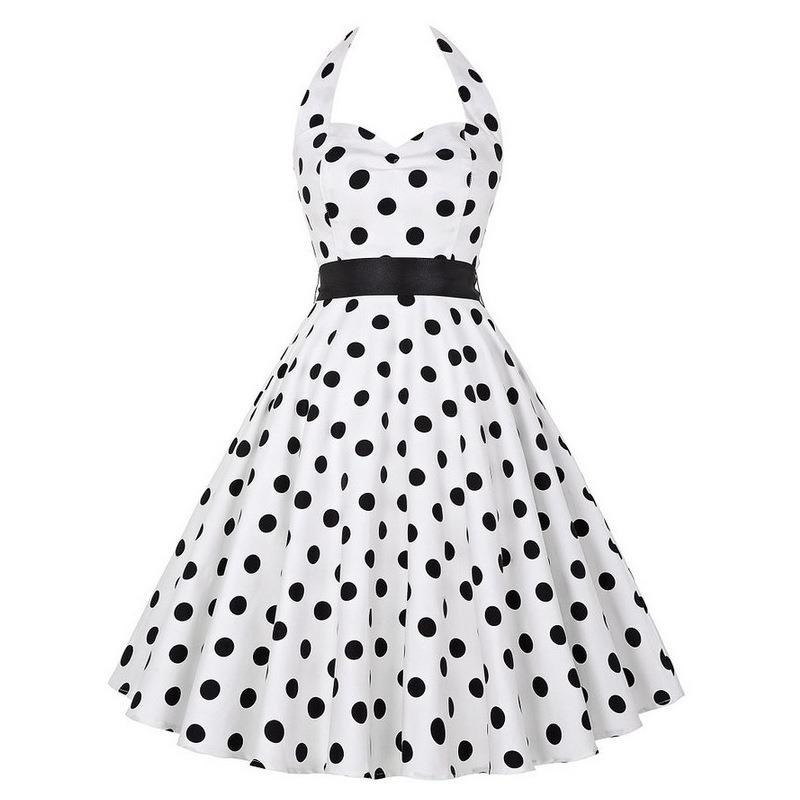 QICED Fashion Summer Spring Sleeveless V-Neck Casual Dresses