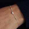 Silver Heart Ball Bracelet
