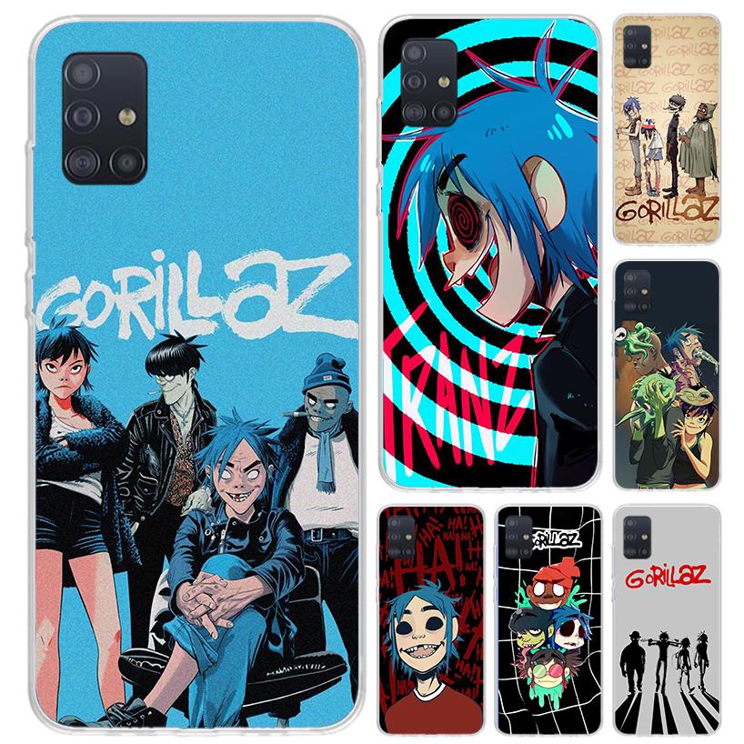 Gorillaz Anime Phone Case for Samsung Galaxy A52 A32 A22 A12 A02S A50S A30S A10S Note 20 Ultra 10 Plus S10 A31 A20 A71 A72 Galax