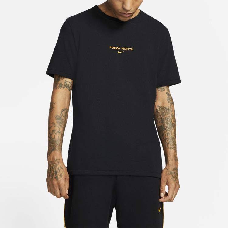 Nike X Drake Nocta Lässiges Kurzarm-T-Shirt Asian Edition Herren Oberteile Schwarz DA4106-010