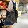 Schultasche neue einfache Leinwand-Denim-Rucksack, Herren- und Damen-Freizeit-Studentenrucksack, Retro-Reise-Doppelrücken-Trendrucksack