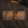 Balmain Dámský péřový kabát s šálovým límcem M Hnědá Použitý