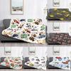 Cars Lightning McQueen Flannel Throw Blanket Lightweight Bedspread Sofa Decor Home Textiles Highway Theme