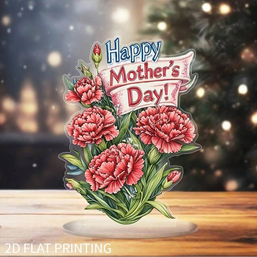 1 Piece Home Decorative Art Print "Happy Mother's Day" - Ideal Gift for Mothers Daily Living Room Wall Art Ornament