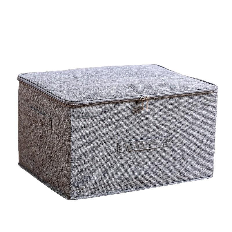 Foldable Fabric Storage Organizer for Clothes and Bedding - Large Capacity Wardrobe Box